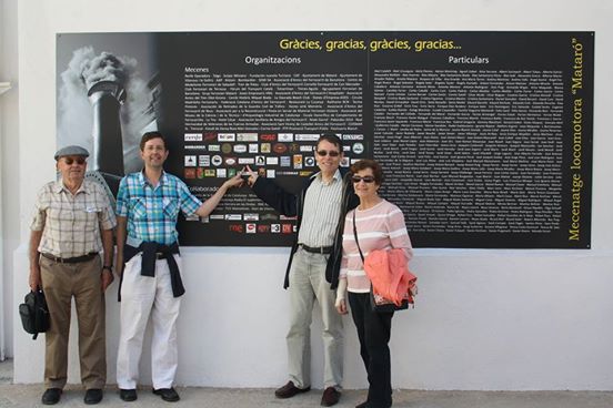 Celebració dels mecenes al Museu del Ferrocarril diumenge 1 de juny de 2014 