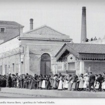 Col.locació d’una placa commemorativa a les estacions de 1848, dissabte 27 d’octubre