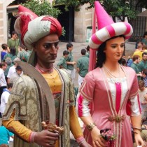 Els gegants de Barcelona visiten Mataró
