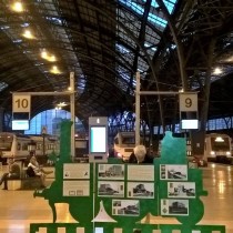 Exposició sobre la modernització del ferrocarril a principi del s. XX, a l’Estació de França