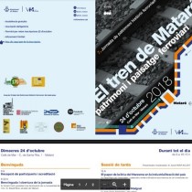 La 7ª Jornada de Patrimoni Ferroviari, sobre el tren de Mataró